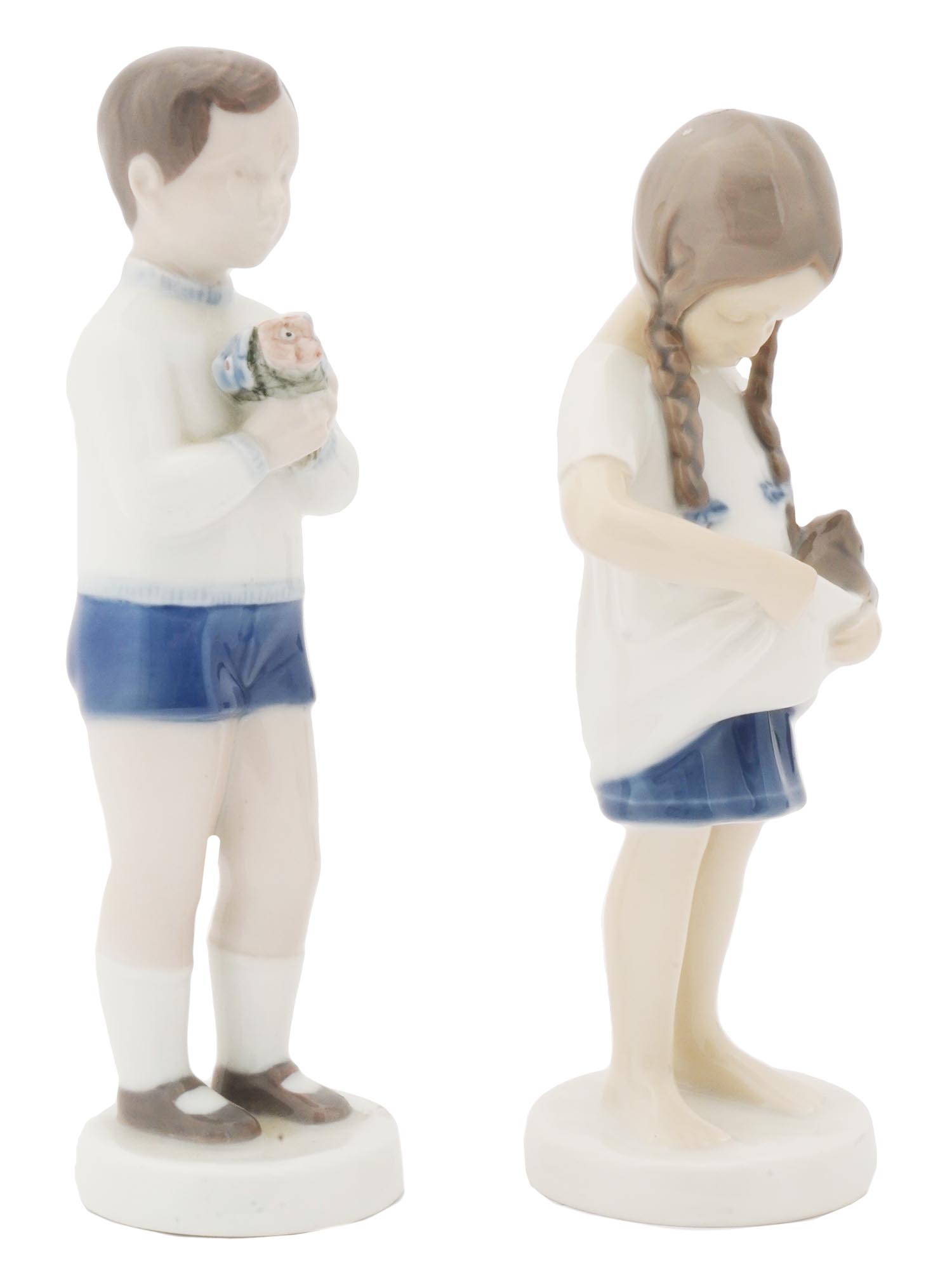 VINTAGE BING AND GRONDAHL PORCELAIN KIDS FIGURES PIC-1